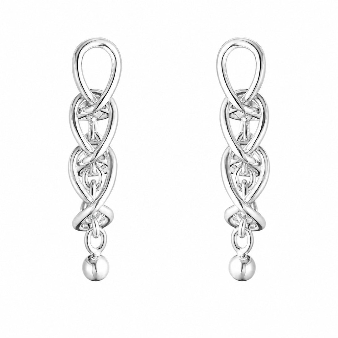 Georg Jensen - Weft Earring 663A Silver 3 Links
