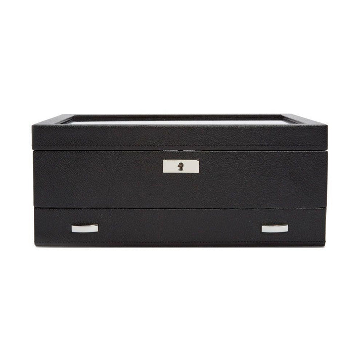 466202 Viceroy 10 PC Watch Box w/ Drawer - Black