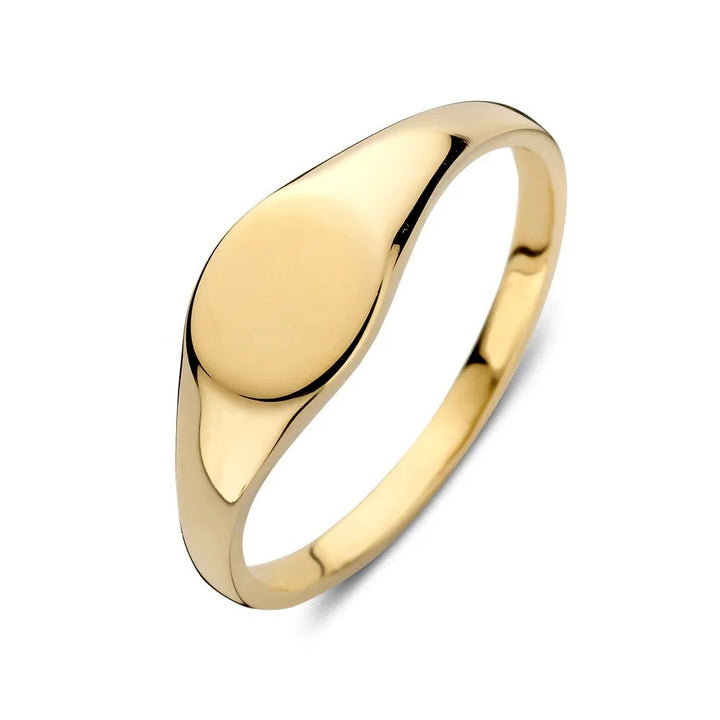 14 Karaat Geelgouden Dames Zegelring – RE108233 – Maat 52