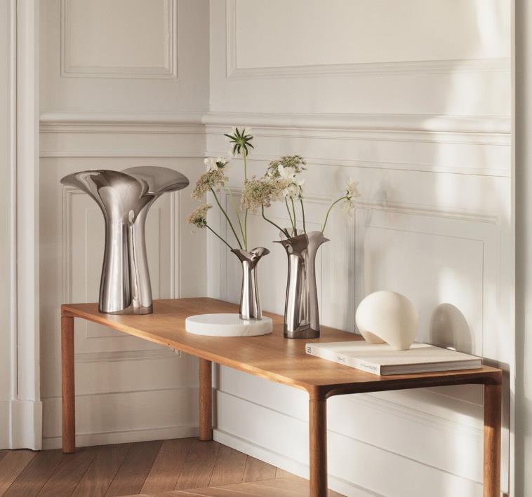 Georg Jensen edelstalen Bloom Botanica bloemenvaas, 10016984