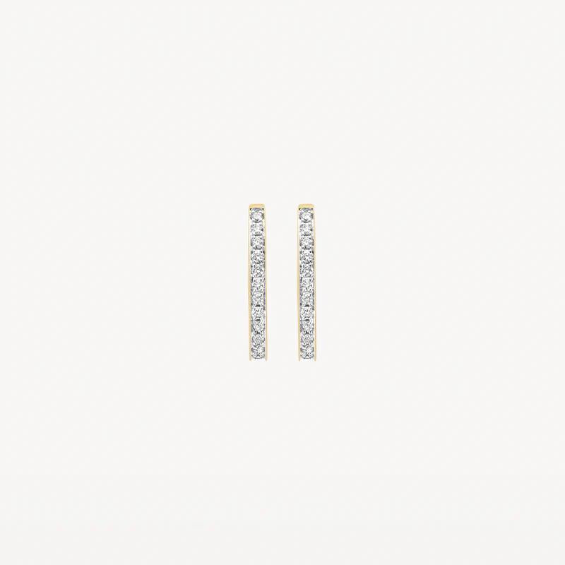 Oorringen 7622YDI- 14k Geel en Witgoud met Diamant