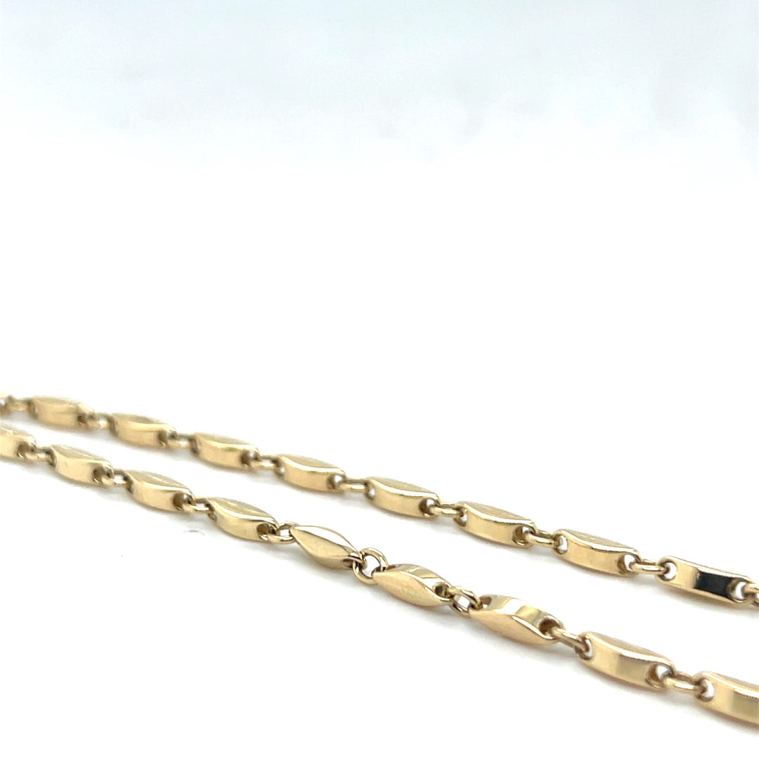 14 kr armband ruitvorm 2.5mm  19 cm