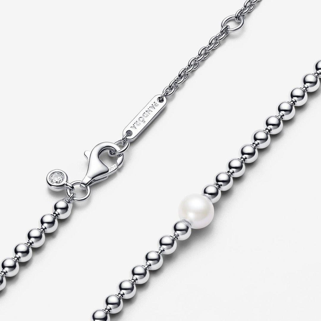 Collier met behandelde gecultiveerde zoetwaterparels en kralen 393176C01 45 cm