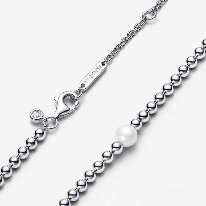 Collier met behandelde gecultiveerde zoetwaterparels en kralen 393176C01 45 cm