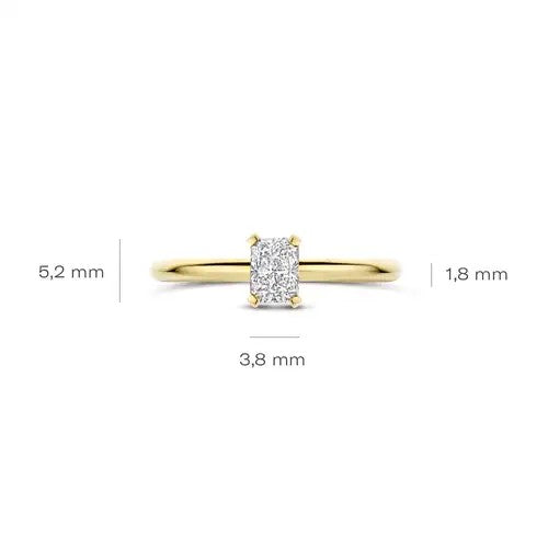 Blush Lab Diamonds Ring LG1073Y – 14 Karaat Geelgoud met 0,50 ct Lab Grown Diamant