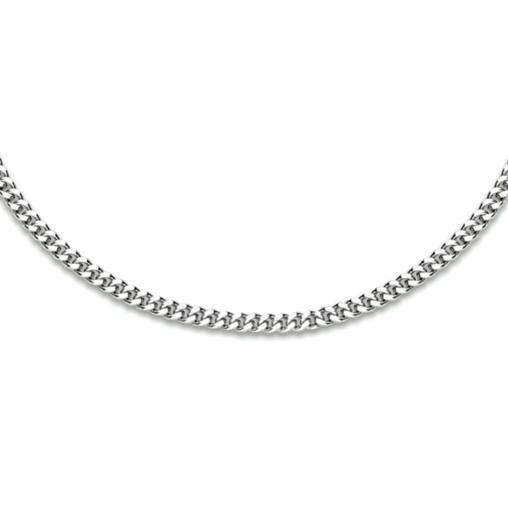 Gourmette collier 60cm 4-zijdes geslepen 2,4 mm
