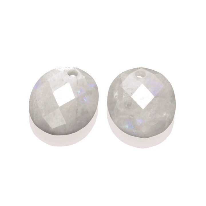 Earstones | Large Oval - Moonstone EAGEM54-RO