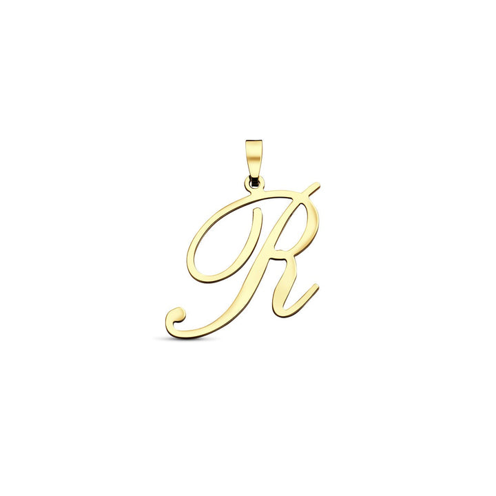 14 Karaat Geelgouden Letter R Hanger