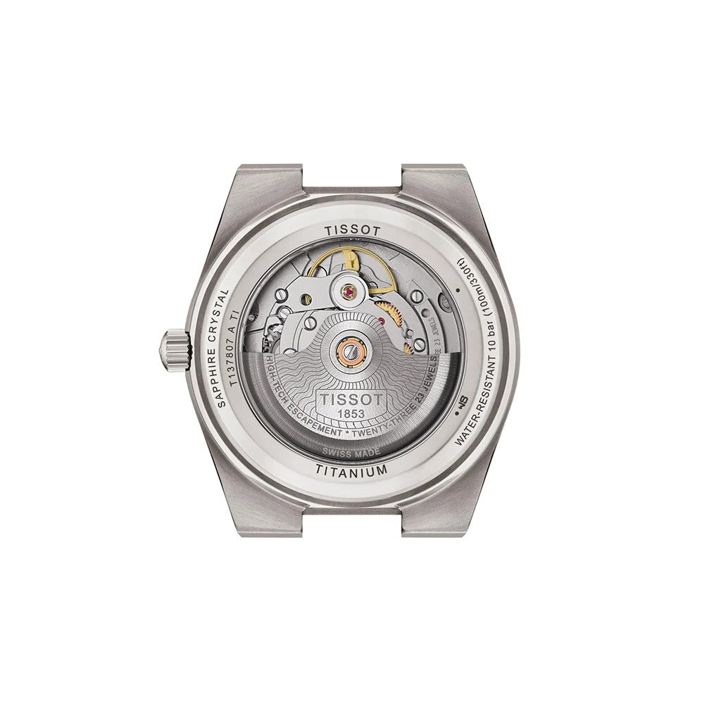 Tissot PRX T1378074406100 PRX Powermatic 80 Titanium Horloge 38 mm