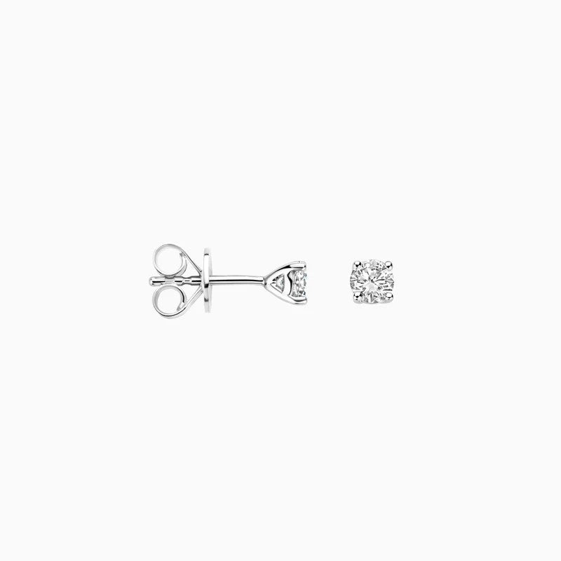 Blush Lab Grown Oorstekers LG7001W in 14 Kt Witgoud met Lab Grown Diamanten