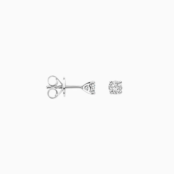 Blush Lab Grown Oorstekers LG7001W in 14 Kt Witgoud met Lab Grown Diamanten