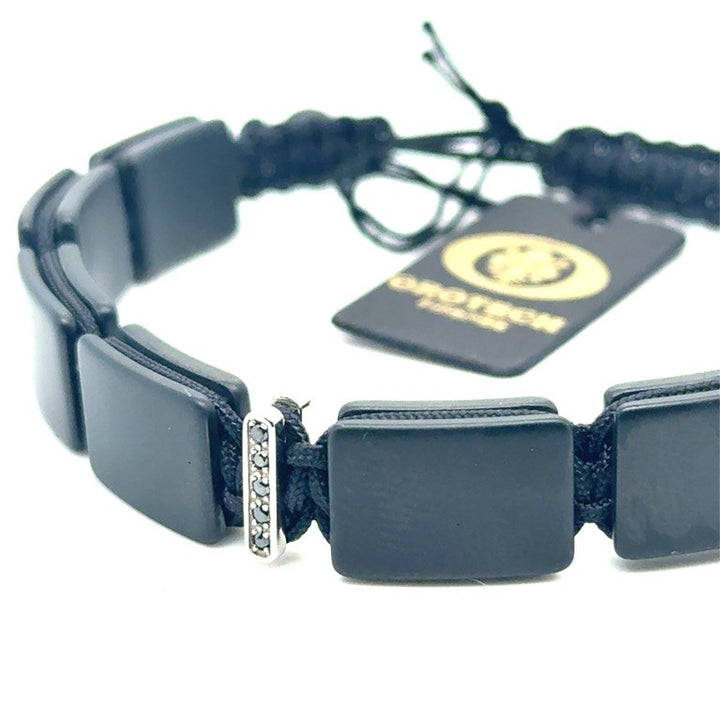 18 kt Orotech Bracelet Ceramic Black Diamond 0.05ct B15-34SHK
