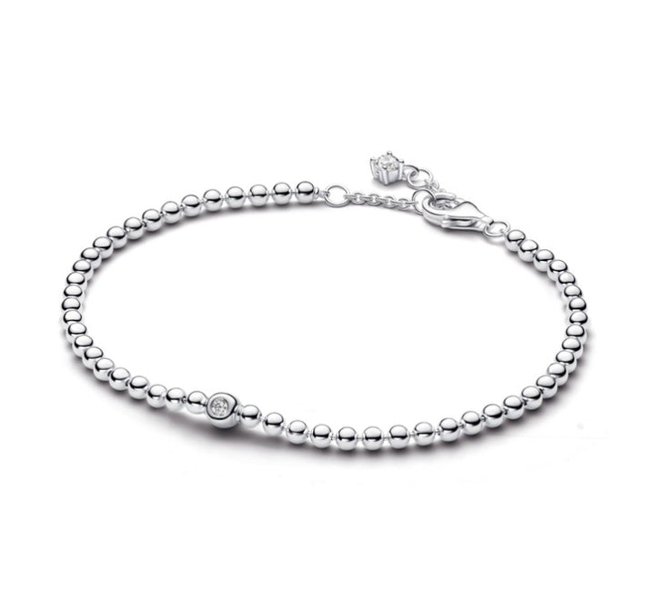PANDORA Bracelet chain Beads &amp; Sparkling Stone 594822C01-18