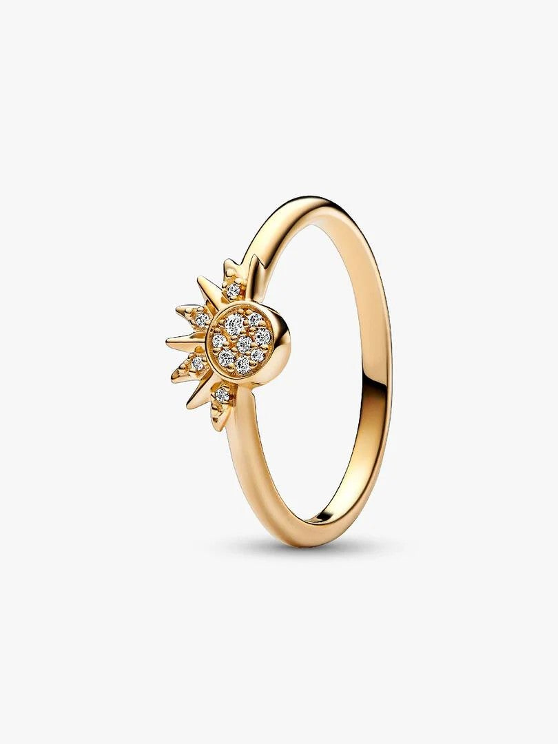 Pandora 162674C01 Ring Celestial Sparkling Sun zilver-zirconia goudkleurig-wit