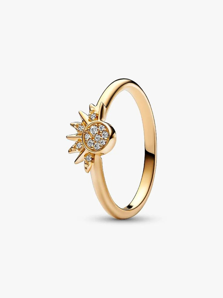 Pandora 162674C01 Ring Celestial Sparkling Sun zilver-zirconia goudkleurig-wit