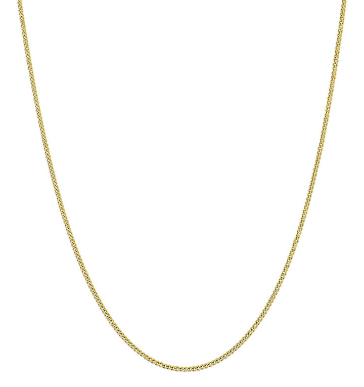 8 Karaat Geelgouden Gourmett Collier – 1,6 mm, 42 cm