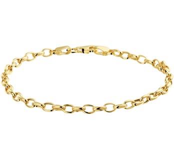 14k geelgouden anker anker armband 3,5 mm 18,5 cm.