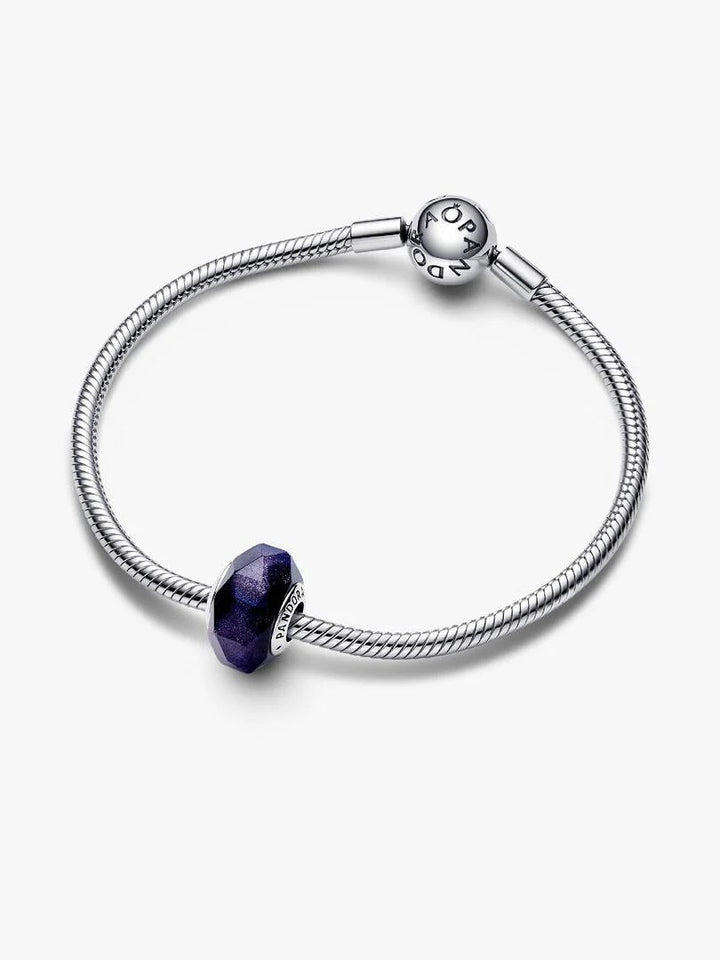Pandora Moments 792984C00 zilveren bedel met blauw murano glas