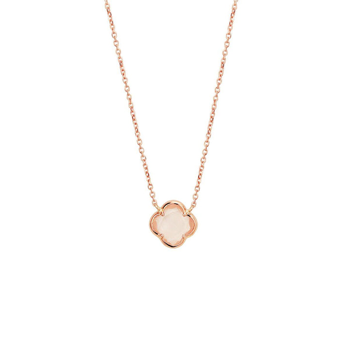 14 kt collier rosekwarts