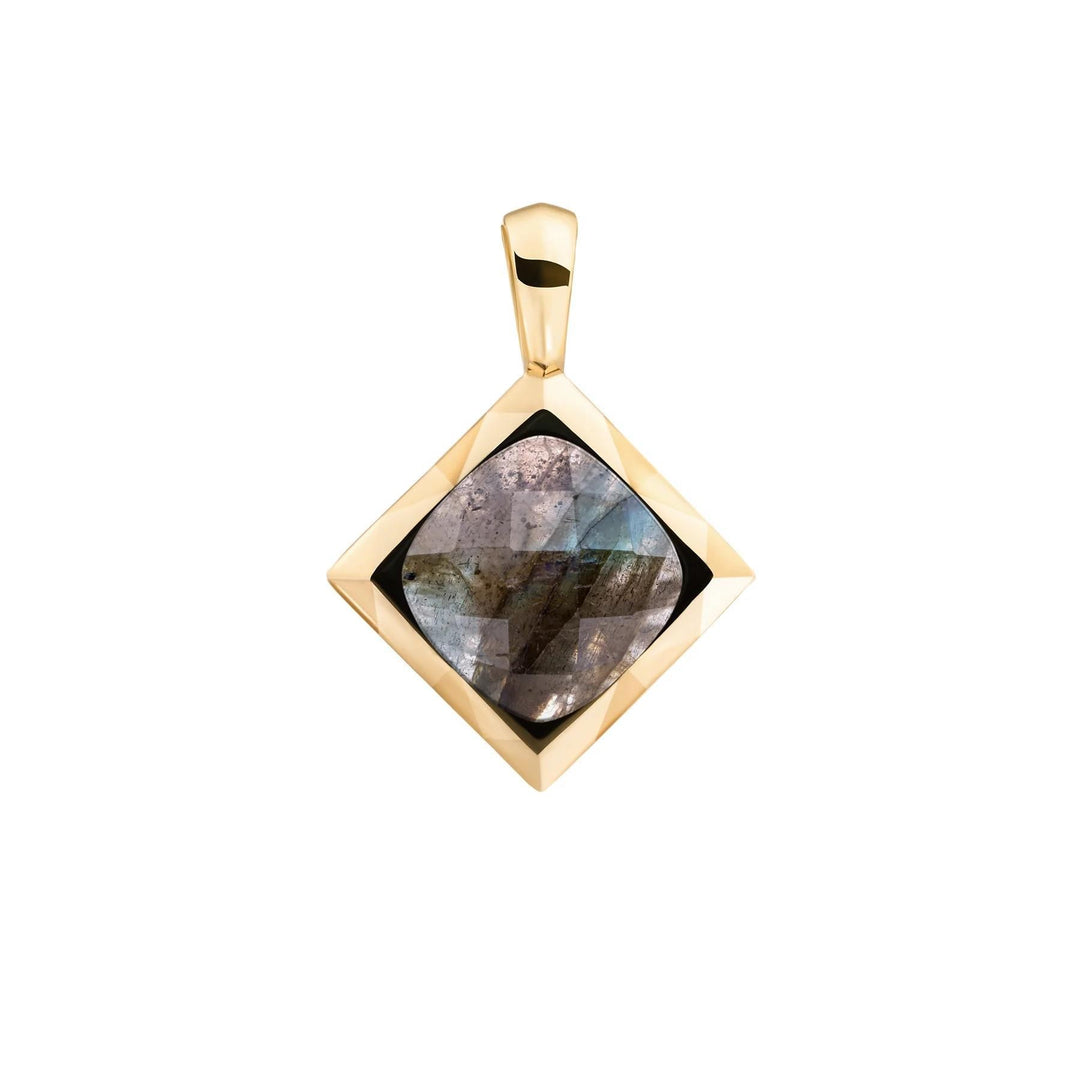 Cushion Cut Pendant | Lime Jade SPG32-G64