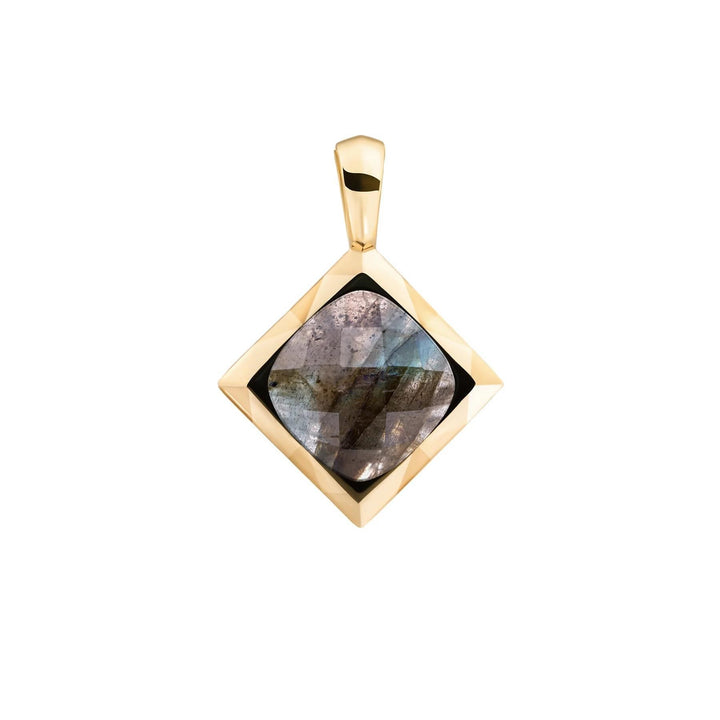 Cushion Cut Pendant | Lime Jade SPG32-G64