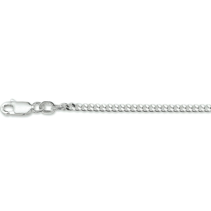 Zilver collier gourmette 1,6 mm 40 cm