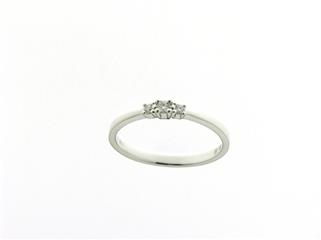 18 kt Diamanten Briljant Geslepen Ring - 0.08 ct S