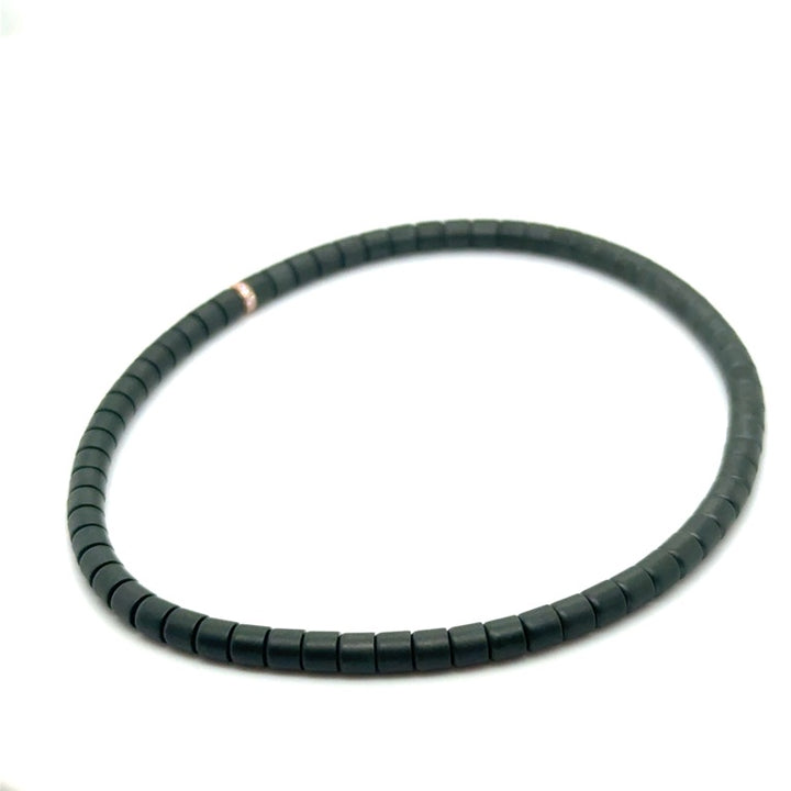 Orotech 18 kt Armband B1713VRW Groen Mat Ceramic met Diamant 0.04 ct