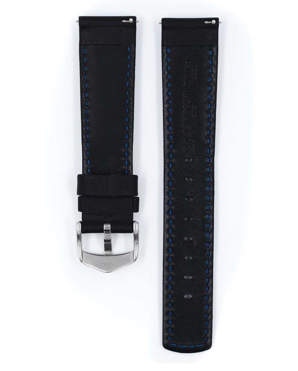 HIRSCH MARINER L BLACK CALF 18/16MM