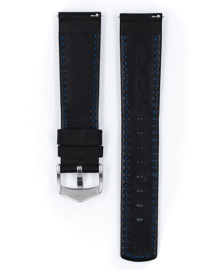 HIRSCH MARINER L BLACK CALF 18/16MM