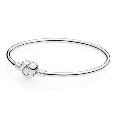 PANDORA MOMENTS 596268 LOGO HEART BANGLE ZILVER 596268-19