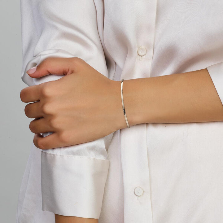 Gerhodineerde Zilveren Armband Gourmette 1,7 mm – 16 + 3 cm