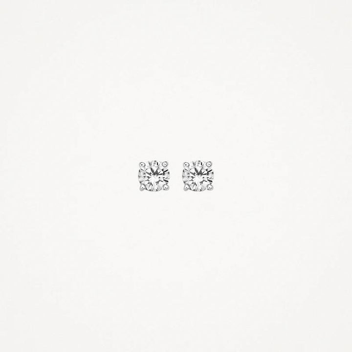 14k Blush Jewels witgouden oorknoppen 7127WZI met zirkonia