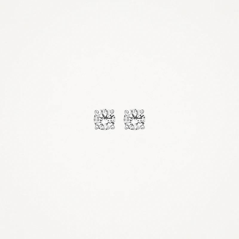 14k Blush Jewels witgouden oorknoppen 7127WZI met zirkonia