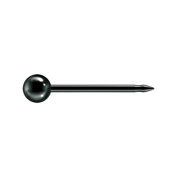 Studex Schietoorbellen – Zwarte Bol 3 mm – Chirurgisch Staal