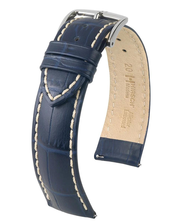 HIRSCH MODENA L BLUE CALF 22/20MM