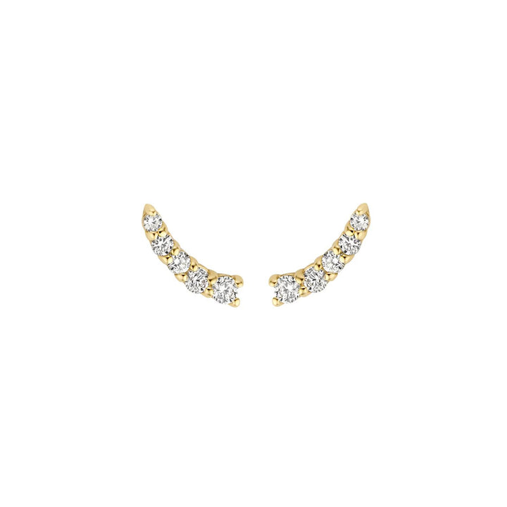 Oorknoppen 7319YZI - 14k Geel goud met zirkonia