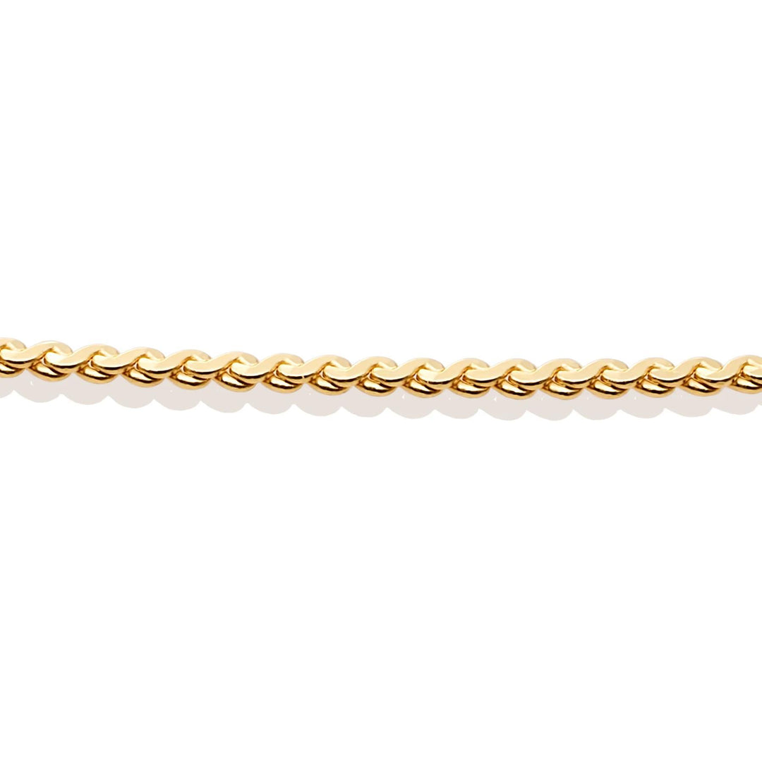 Necklace | Serpentine Chain gold plated - Silver - 45cm SN-SPG-045