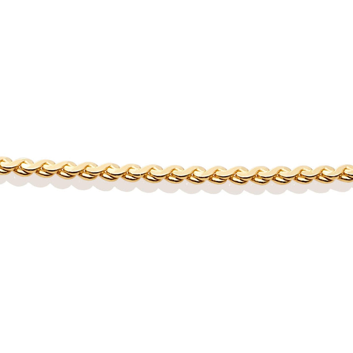 Necklace | Serpentine Chain gold plated - Silver - 45cm SN-SPG-045