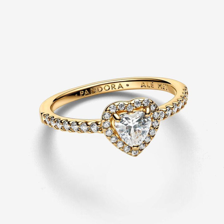 zilver vegrulde Ring met hart 168421C01-54
