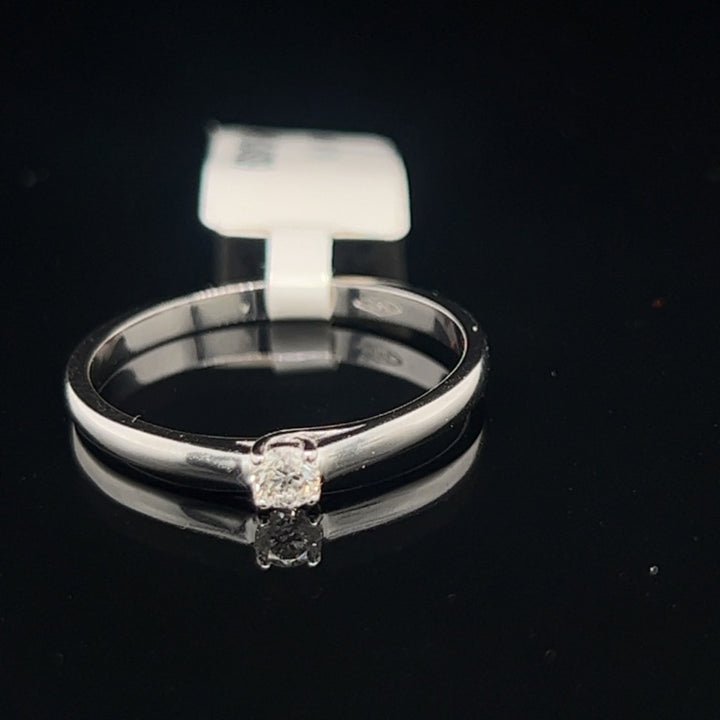 14 Kt witgoud diamant 0.045ct BUTW-05-W