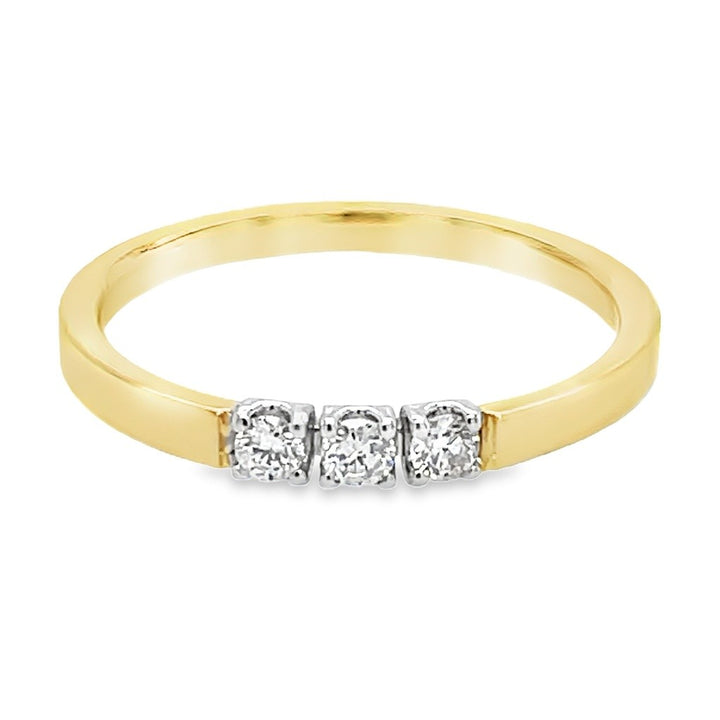 Château d’Or® Bicolor Gouden Ring met 0,13 ct Diamant GRE2354