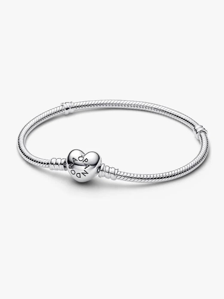 Moments Hart &amp; Snake Chain Armband 594594C00-19