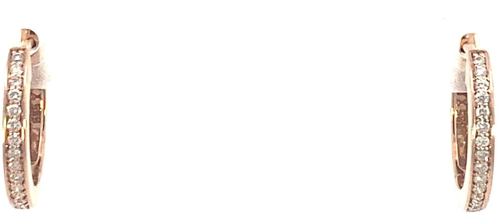 1492-O ROSE Ø15mm 2mm 0.14ct W/Si 14krt.