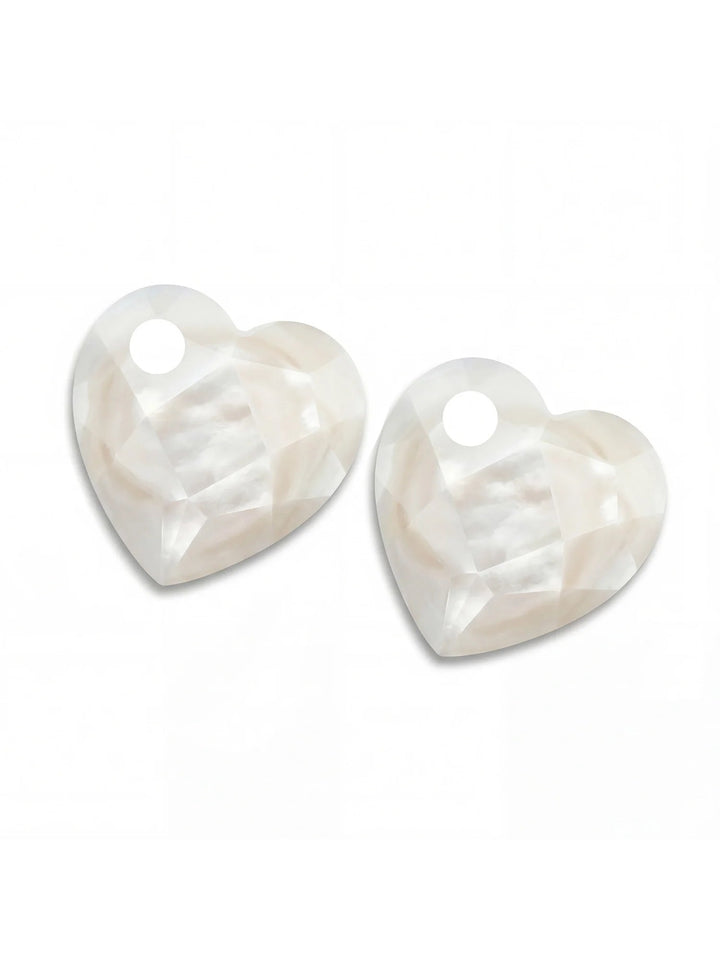 Sparkling Jewels Oorbel Edelstenen Heart Mother of Pearl EAPEARL-HRT