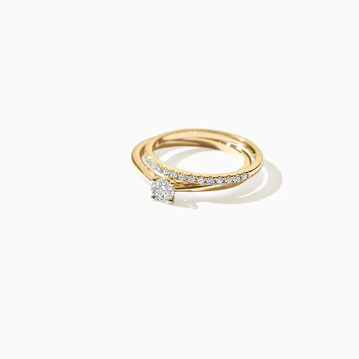 14 kt Geelgouden Ring met Lab Grown Diamant 0,21 ct - LG1012Y