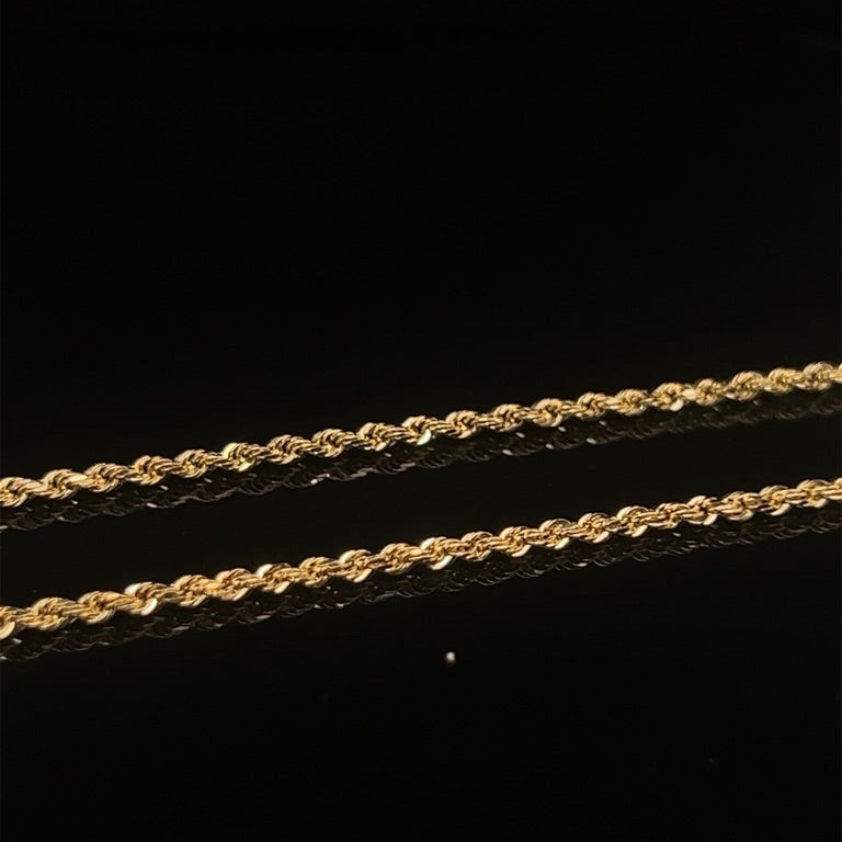 14 kt koordcollier 1,5 mm 50 cm geelgoud MASSIEF
