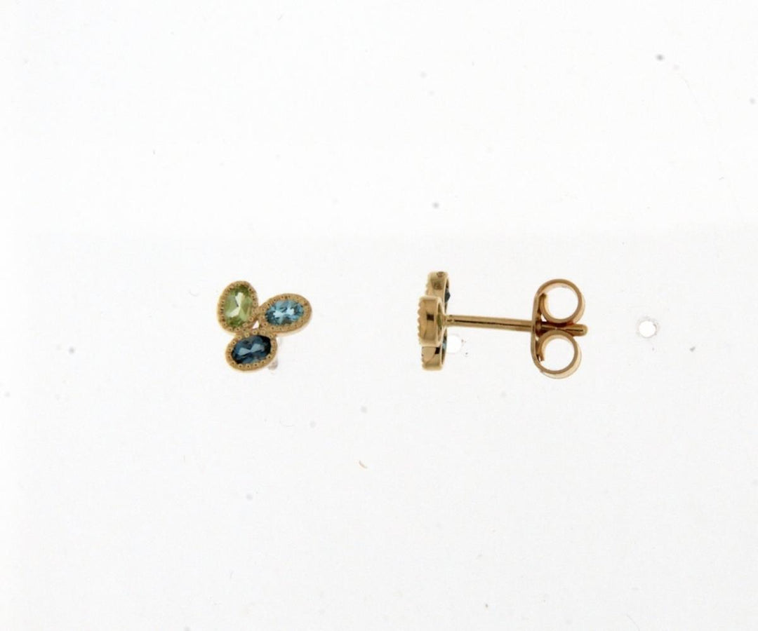 18 kt oorstekers multicolor 0675733K