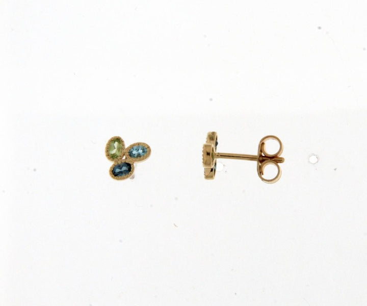 18 kt oorstekers multicolor 0675733K