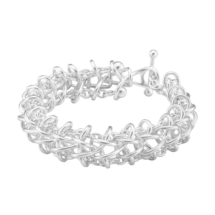 Georg Jensen Weft Double Link Armband Sterling Zilver 20002034